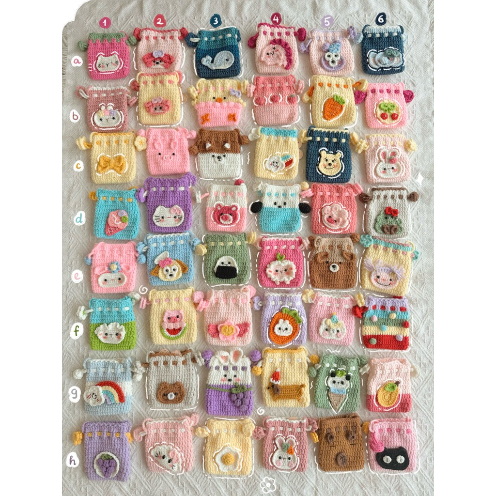 [Có Sẵn] Túi Rút Len Mini Nhiều Màu Sắc Handmade Haste