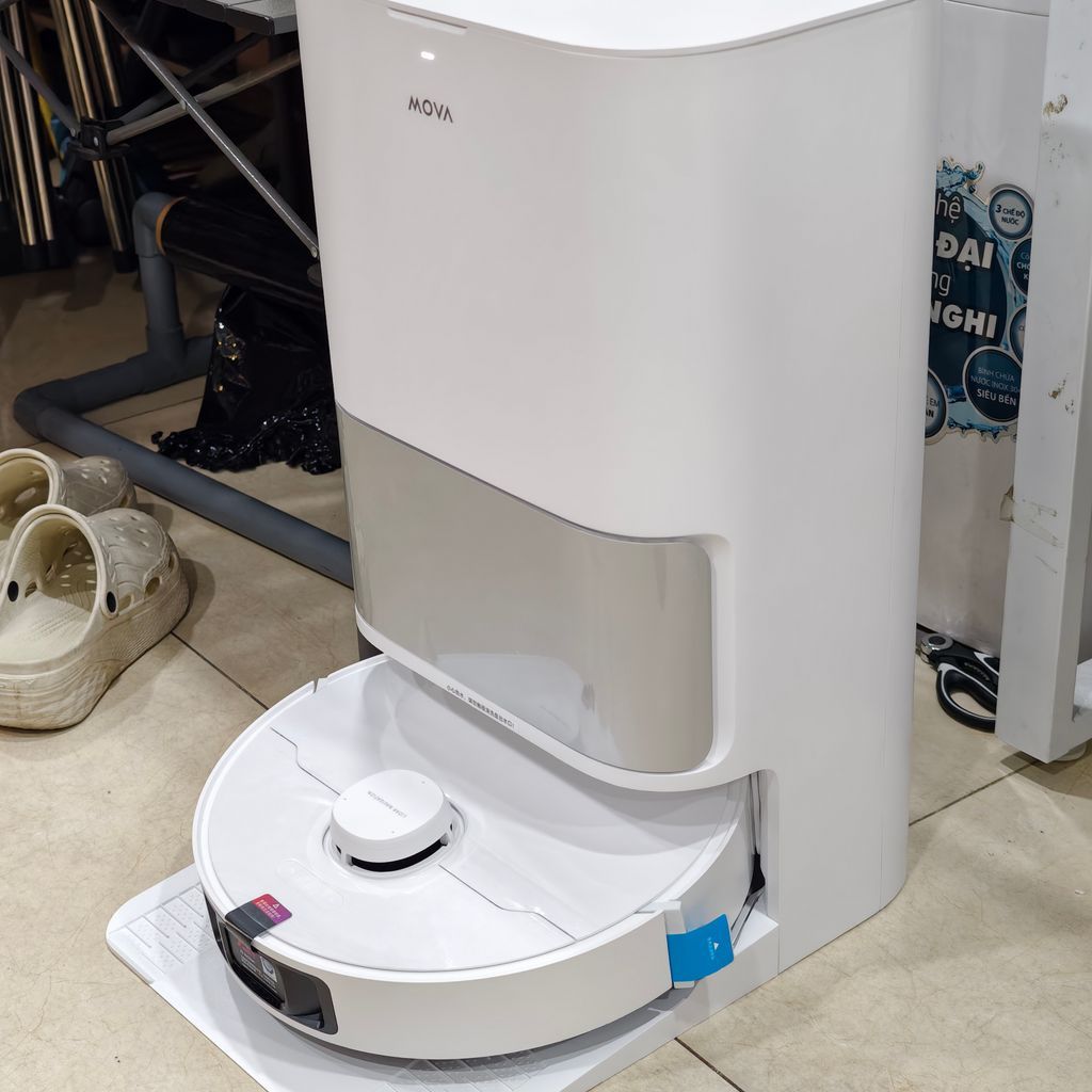 Robot Hút Bụi Lau Nhà Mova P10S Ultra | 12.000Pa Giặt Nước Nóng 75°C | APP Dre@me Home