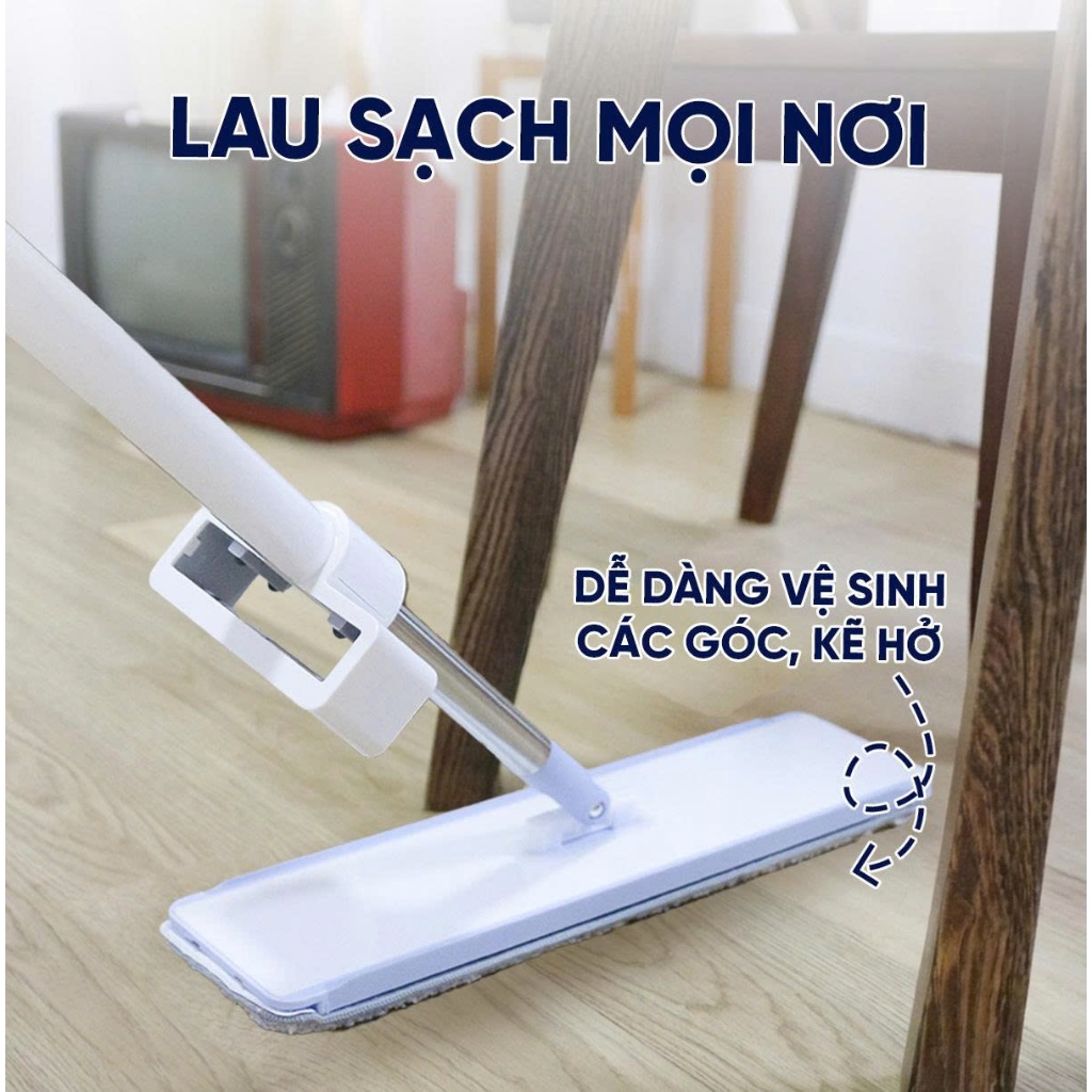 Cây lau nhà MyJae sợi Microfiber lau sạch nhanh 38 cm