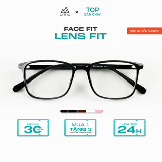 [BACK TO SCHOOL] Gọng kính nam nữ ANNA dáng vuông thời trang chất liệu nhựa dẻo 8101