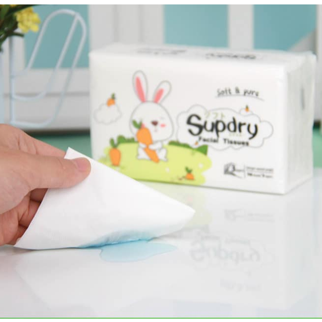 Khăn Giấy Khô Supdry, Khăn Giấy Ăn Cao Cấp 3 Lớp (Gói 110 Tờ)