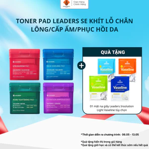 Toner Pad LEADERS Se Khít Lỗ Chân Lông Cấp Ẩm Phục Hồi Da Hộp 50/60/80 Miếng