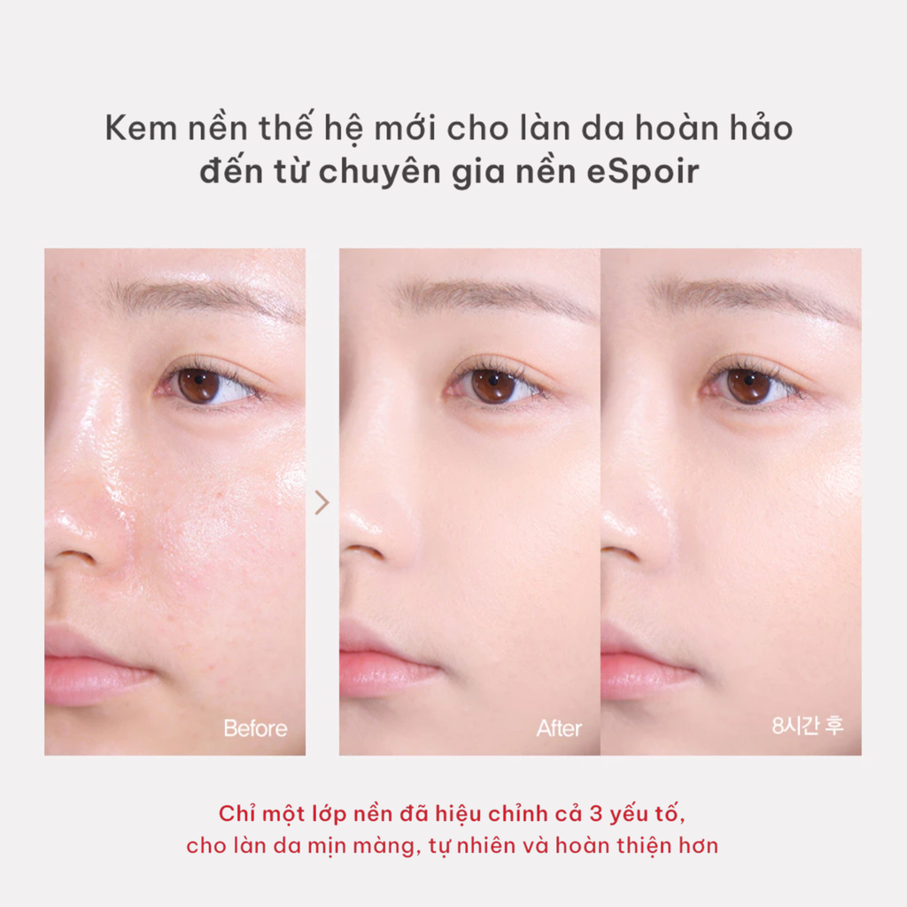 Kem nền Che Phủ Bền Màu Espoir Be Velvet Foundation 2025 SPF22 PA++ 30gr