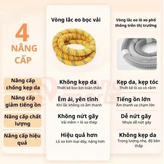 (Loại 1) Vòng Lắc Eo Lò Xo 1,5KG Bọc Vải Dệt Kim Mềm – Chất Liệu Thép Cao Cấp, Giảm Mỡ Bụng Tập Yoga Tại Nhà