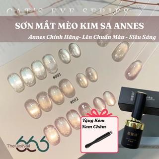 Sơn Gel Mắt Mèo Kim Sa Cao Cấp ANNES CHÍNH HÃNG – Cat Eye Glitter Galaxy Lấp Lánh, Hiệu Ứng Ánh Sao 3D Thegioinail666