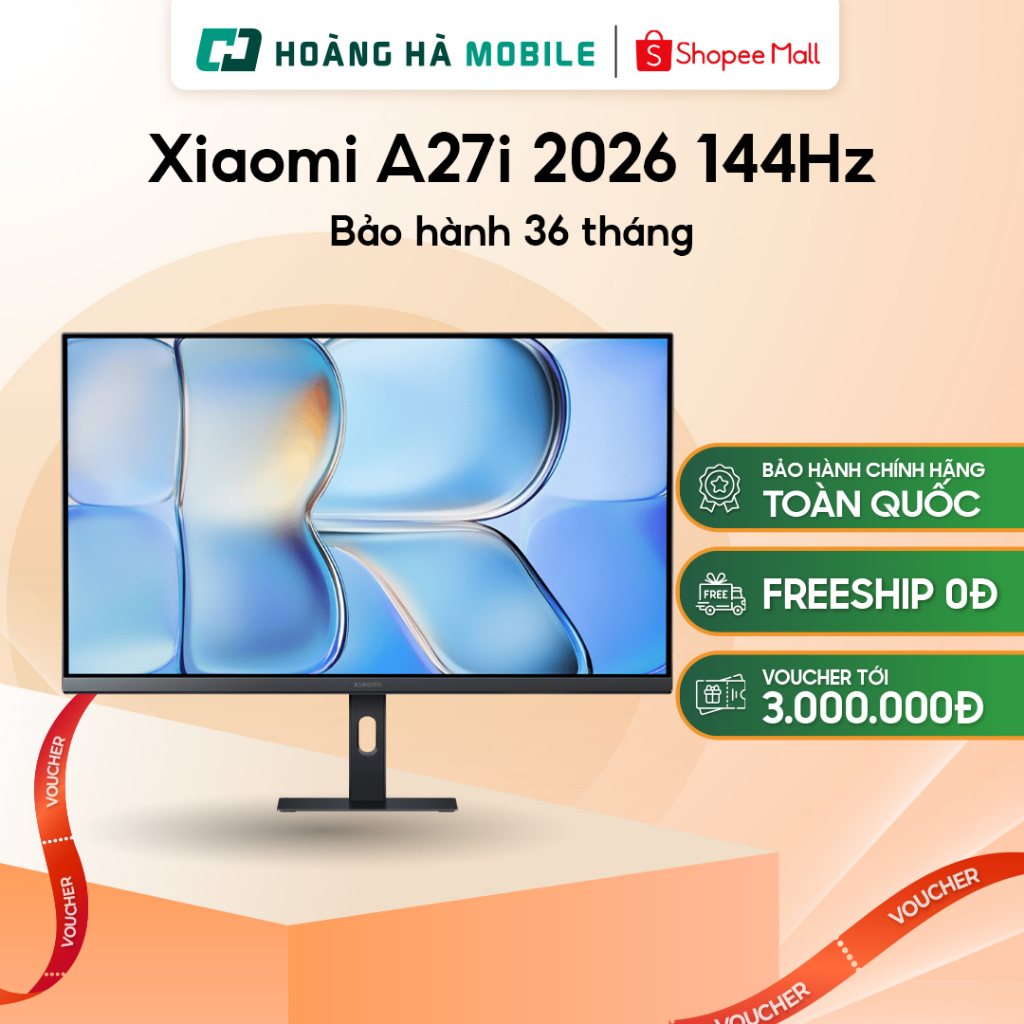 (Hỏa tốc) Màn hình Xiaomi A27i 2026 (ELA6410EU) (27 inch/FHD/IPS/144HZ/6ms) - Chính hãng