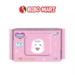 Khăn Ướt Bobby Care Hương Thơm Nhẹ Nhàng An Toàn Lành Tính Cho Bé 100 Tờ - Bibomart