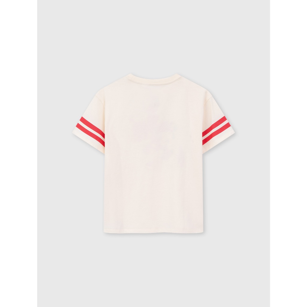 Áo phông bé gái CANIFA áo thun cotton USA cộc tay in hình Mickey 1TS26S013