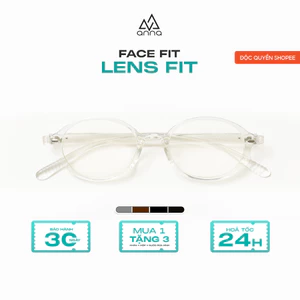 Kính mắt thời trang nam nữ ANNA nhựa dẻo dáng oval unisex cá tính OL 9072