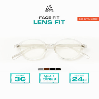 Kính mắt thời trang nam nữ ANNA nhựa dẻo dáng oval unisex cá tính OL 9072