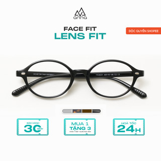 Kính mắt thời trang nam nữ ANNA chất liệu nhựa cao cấp dáng oval unisex cá tính OL 38031