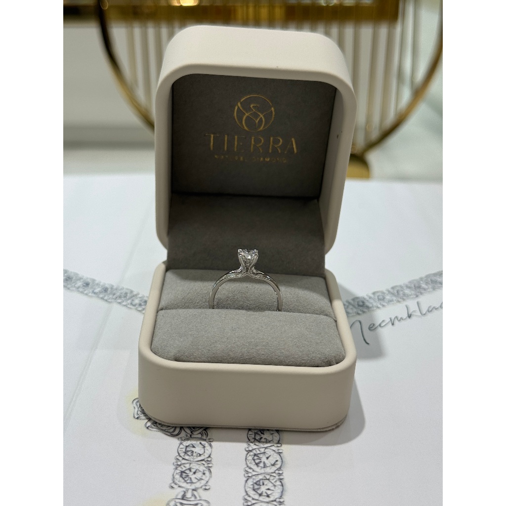 [CHAT TRƯỚC KHI ĐẶT] Nhẫn Cầu Hôn Tierra Sun Kiss BCH7105 Vàng 10K/ 14K/ 18K Đính Đá CZ Kiểu Dáng Đai Chẻ Cổ Điển