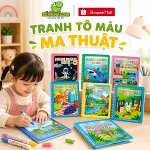 Đồ Chơi Tranh Tô Màu Nước Ma Thuật Sách Tô Màu Cho Bé Đa Dạng Chủ Đề Dễ Thương Sử Dụng Nhiều Lần