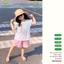 Bộ Cộc Bé Gái Cánh Tiên Bear Angel Chính Hãng Anminaza AMIA0527 Vải Petit Mềm Mát