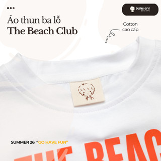 SS26 Áo thun trẻ em ba lỗ cotton BEACH CLUB size 14-38KG dáng suông style Hàn Quốc | Dương Oyy D010426240
