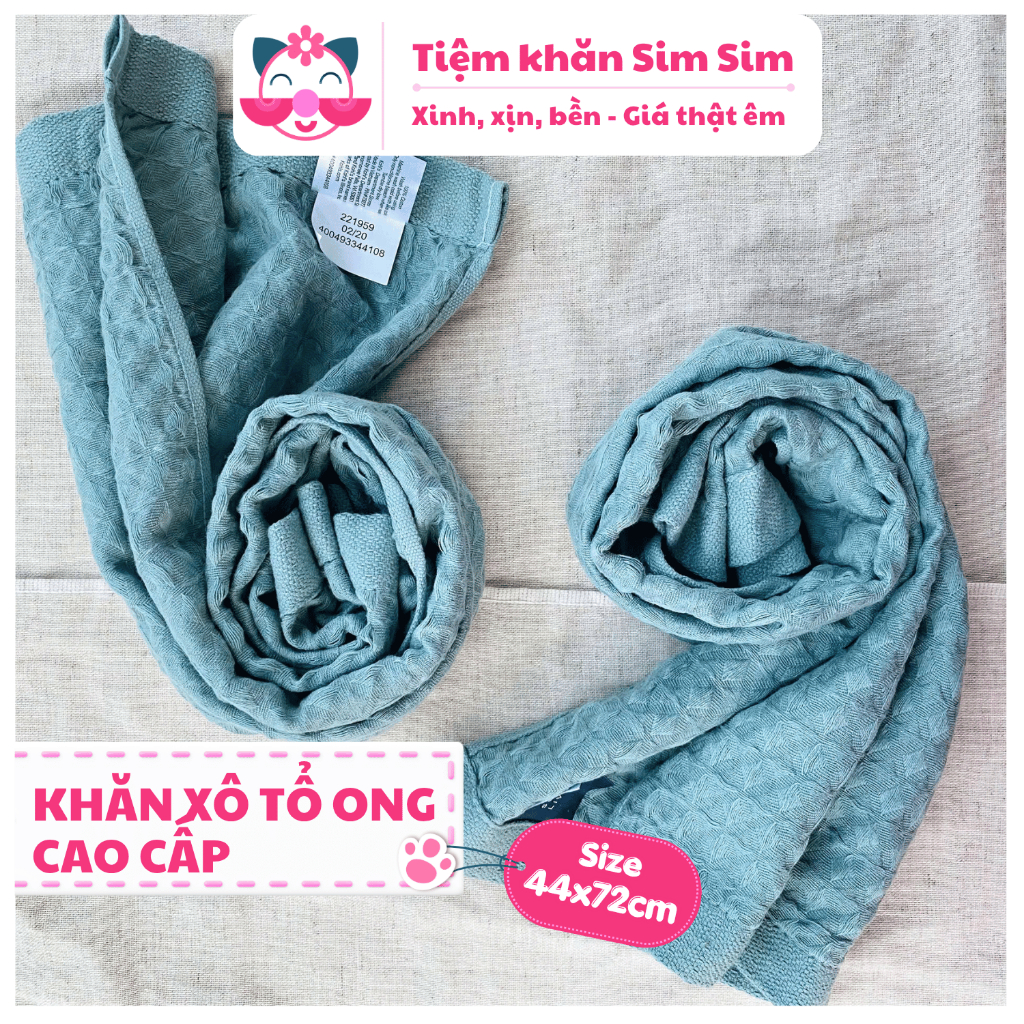 Khăn mặt khăn tắm cao cấp chất xịn dệt tổ ong