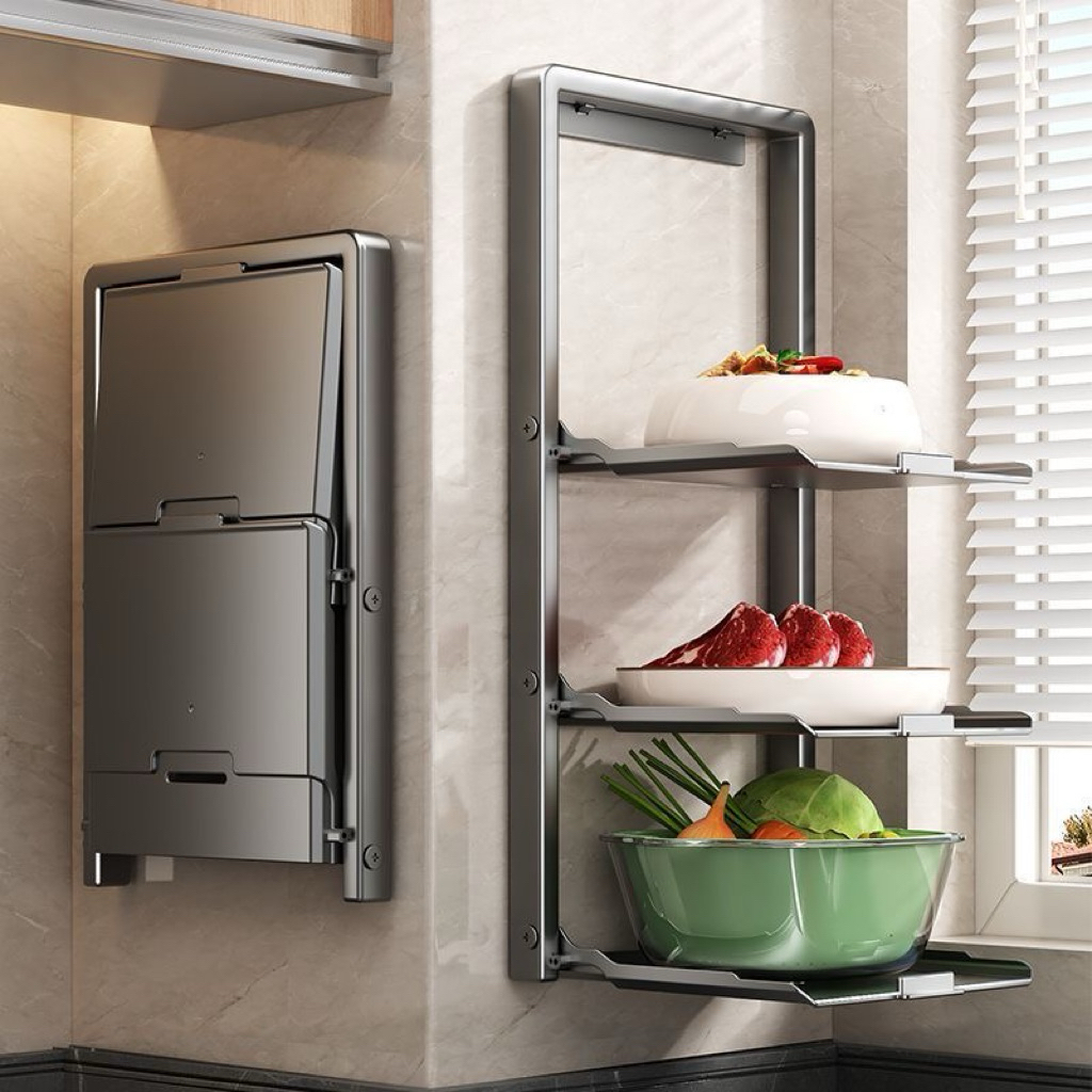 Kệ để đồ nhà bếp, giá đựng đồ nhà bếp gắn tường