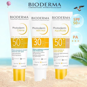 Kem Chống Nắng Bioderma 40ml – SPF30+/50+ AKN Mat, Aquafluide, Color Light