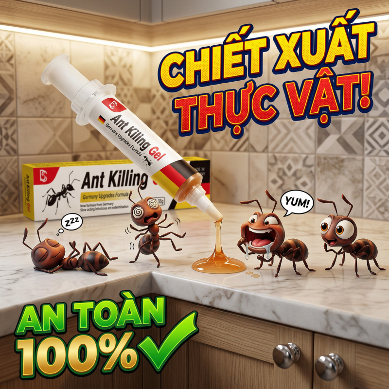 🐜 Phiên bản nâng cấp 5 lần, diệt kiến triệt để! 🐜 Gel & Thuốc diệt kiến 35g – Hiệu quả 100%, Một giọt là chết cả tổ