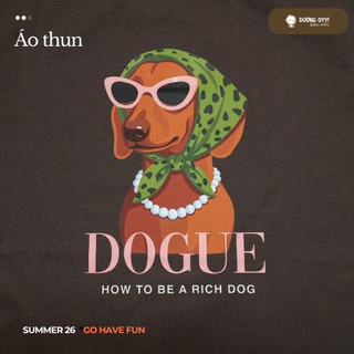 SS26 Áo thun trẻ em cotton DOGUE size 14-38KG dáng suông style Hàn Quốc | Dương Oyy D010426235