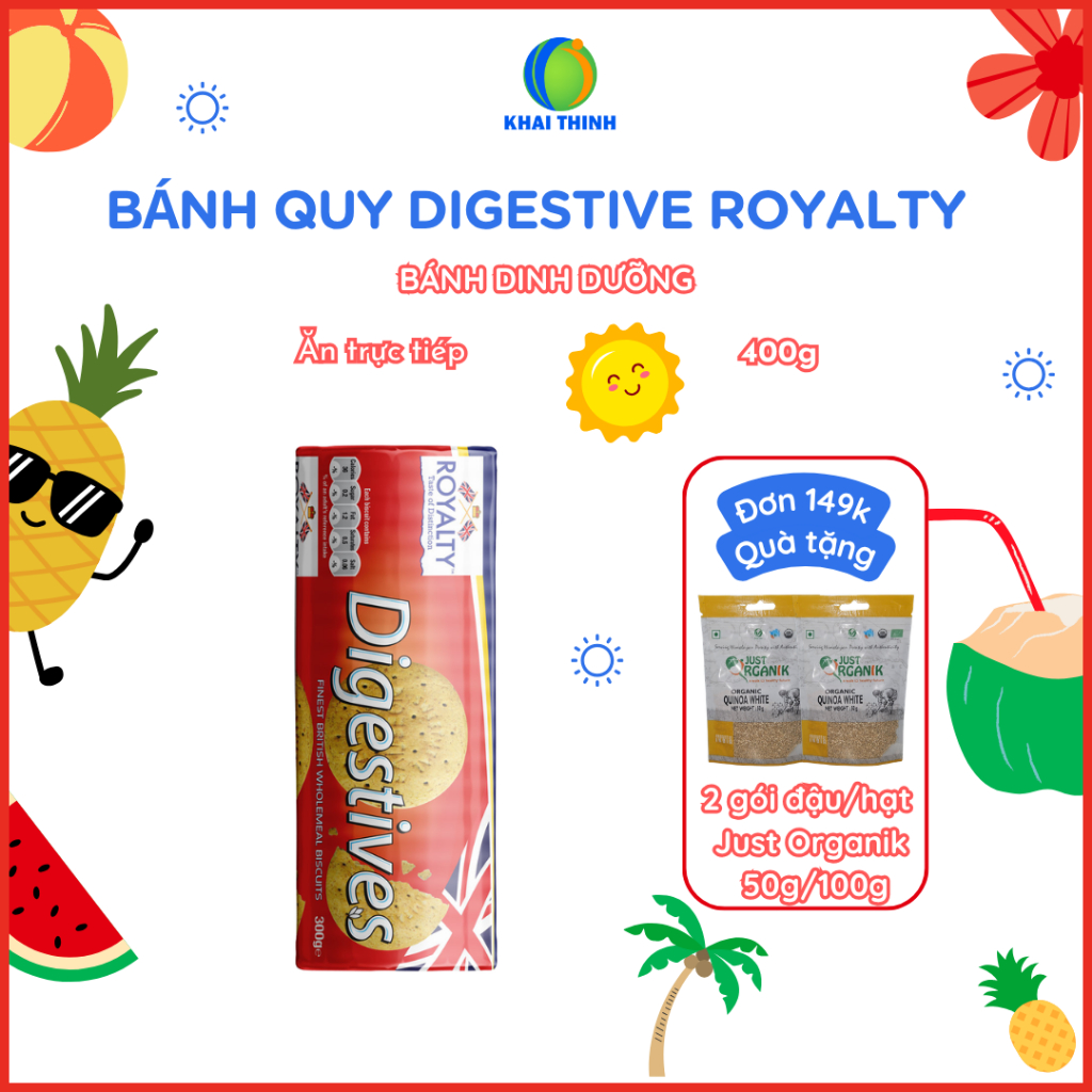 Bánh Quy Digestive Royalty Healthy 400g | Shopee Việt Nam