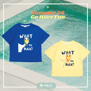 S26 Áo thun trẻ em cotton Vịt WTDUCK size 14-38KG dáng suông style Hàn Quốc | Dương Oyy D010426234