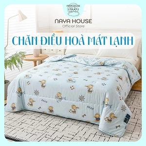 Chăn thun hè mát lạnh Naya House chăn điều hòa hình họa tiết Cute thoáng khí êm nhẹ 2mx2m3 CH05