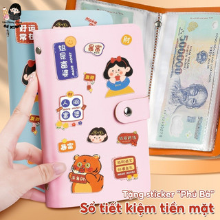 Sổ Tiết Kiệm A6 Pastel Đáng Yêu – Sổ Quản Lý Chi Tiêu 100 Ngày Kèm Sticker, Sổ Ghi Chép Tài Chính Cá Nhân