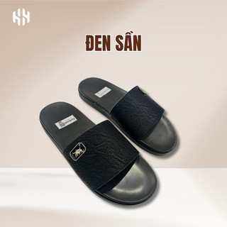 [SALE 7.7 GIẢM 30K] Dép Nam Quai Ngang Đế Cao 2cm Quai Da Mềm Đính Logo Nhiều Mẫu, Êm Chân, Đế Chống Trơn Trượt