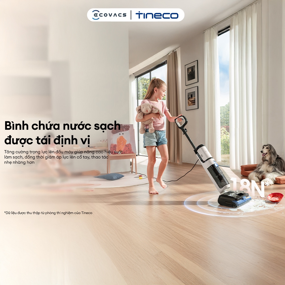 Máy hút bụi lau sàn khô ướt Tineco Floor One S6 Stretch Steam | I6 Stretch Plus - Bảo hành 24 Tháng
