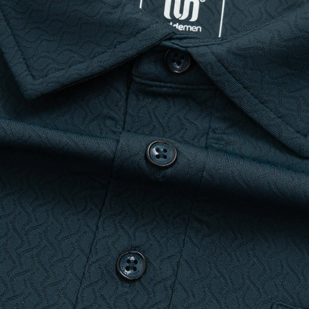 Áo Polo Nam Họa Tiết Ngắn Tay Mềm Mại Co Giãn Insidemen Regular Fit IPS238AS0