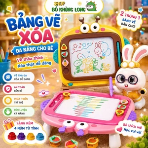 Bảng Vẽ Tự Xóa Được Cho Bé Dài 50cm Có Chân Bảng Vẽ Từ Tính Điện Tử Xóa Thông Minh Cho Bé - BỐ KHỦNG LONG