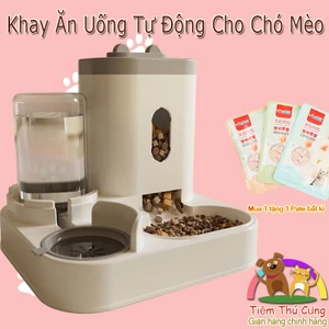 Bộ Bát Ăn Uống Tự Động Cho Chó Mèo - Sen Đi Làm Thoải Mái, Boss Luôn Đủ Bữa
