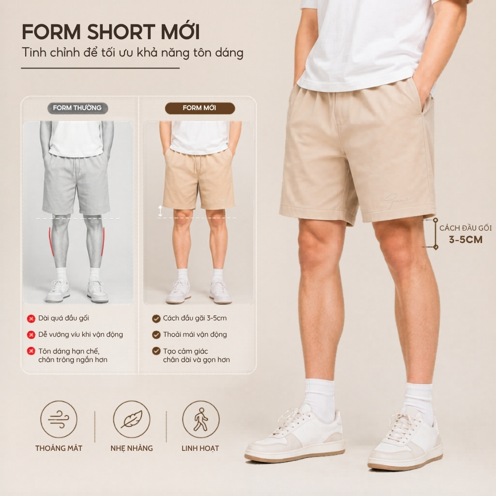 [BẢN NÂNG CẤP 2026] Quần short SCOUT kaki cá sấu, thiết kế túi kép đa năng và dây rút điều chỉnh linh hoạt - FEAER