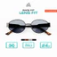 Kính râm thời trang ANNA dáng oval chất liệu kim loại tròng chống chói và tia UV J683