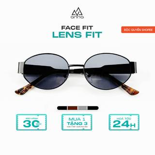 [SUMMER SALE] Kính râm thời trang ANNA dáng oval chất liệu kim loại tròng chống chói và tia UV J683