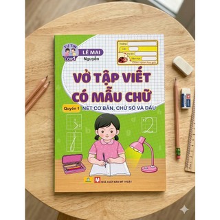 Sách - Bộ 2 cuốn Vở Tập Viết Có Mẫu Chữ Q1+Q2 - Tự Tin Vào Lớp 1 - Ndbooks