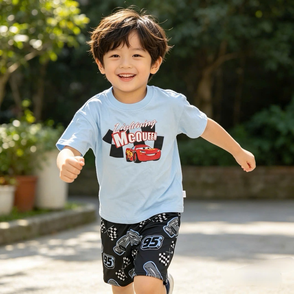 Set Bộ Bé Trai Cộc Tay Mặc Hè A1114 A1047 Vận Động Thoải Mái Mềm Mát Size 2-7Y (10-27kg)