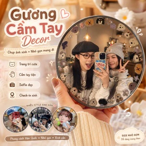 Gương Selfie Mini Góc Rộng 360 Độ, Gương Chụp Ảnh Du Lịch, Gắn Điện Thoại, Chụp Nhóm Siêu Xinh