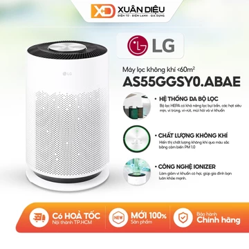 [K4] Máy Lọc Không Khí LG PuriCare 360 HIT Hệ Thống Lọc Đa Màng Màu Trắng AS60GHWG0.ABAE