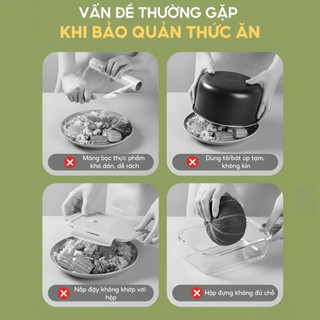 Túi Màng Bọc Thực Phẩm Treo Tường Top Gia 900 Chiếc, PE An Toàn, Không Mùi, Chịu Nhiệt, Co Giãn Tiện