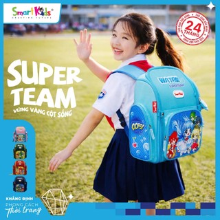 [5 mẫu] Balo Smartkids chống gù cho học sinh cấp 1 Super Team