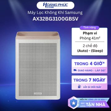 AX32BG3100GBSV - Máy Lọc Không Khí Samsung - Màng Lọc Bụi Siêu Mịn PM0.3 - 41m² {Toàn Quốc}