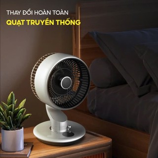 Quạt tích điện để bàn YAMAZAKi bản PRO 5400mAh Cảm Ứng, Tự Xoay, Hẹn Giờ, Tự Dán Trên Mặt Kính, Không Tiếng Ồn