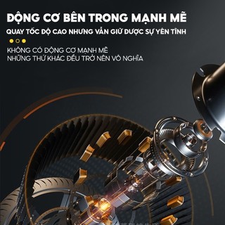Quạt tích điện để bàn YAMAZAKi bản PRO 5400mAh Cảm Ứng, Tự Xoay, Hẹn Giờ, Tự Dán Trên Mặt Kính, Không Tiếng Ồn