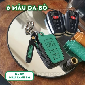 Bao Da Chìa Khoá Corolla Cross, Camry, Altis - Da Bò Khâu Tay