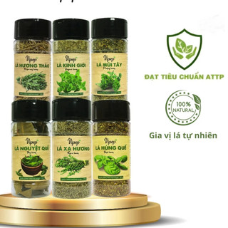 Gia Vị Lá Thảo Dược Vipep - Lá Nguyệt Quế, Húng Quế, Hương Thảo, Xạ Hương, Lá Mùi Tây, Lá Kinh Giới