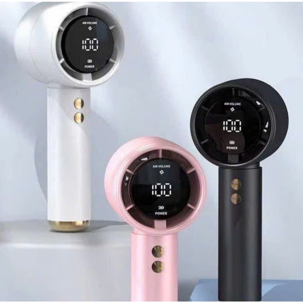 Quạt Cầm Tay MiNi N68 Pin Trâu 5000 Mah,Siêu Mát 100 Cấp Độ Gió,Có Màn Hình LED,Nhỏ Gọn Bền Đẹp