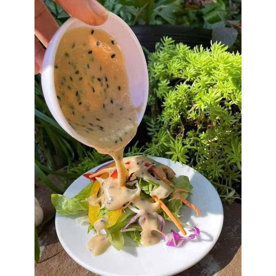 Nước sốt chấm mè rang Kepiew 1 Lít dùng trộn salad, chấm đều ngon