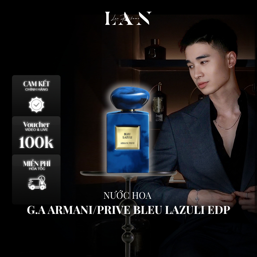 [LAN] Nước Hoa Nam G.A Armani/Prive Bleu Lazuli EDP 100ml Fullbox